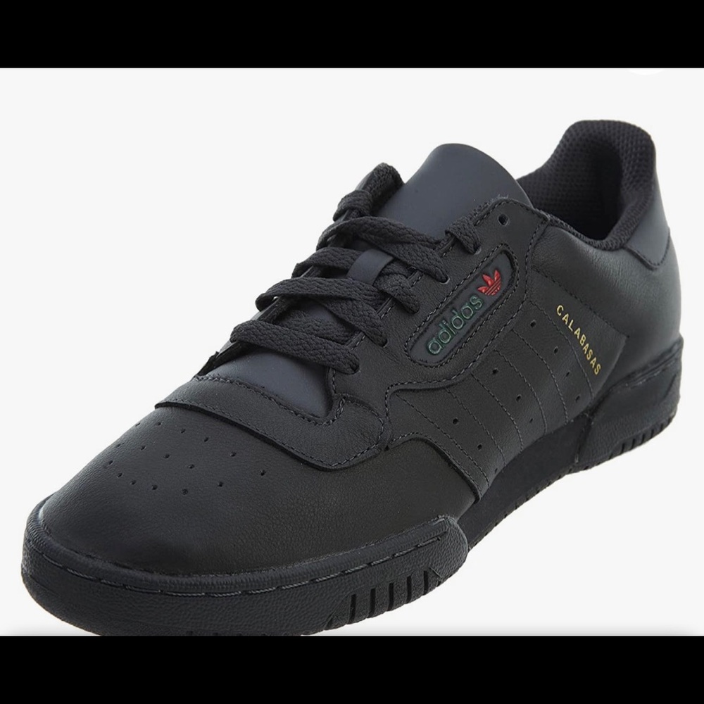 Yeezy Calabasas Black Leather Shoes
